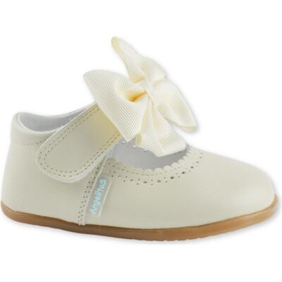 ANGELITOS Zapatos De Niña Zapato Lazo Piel Respetuoso 1540 Beige Talla 24 ANGELITOS Zapatos De Niña Zapato Lazo Piel Respetuoso 1540 Beige Talla 24