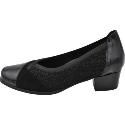 D`CUTILLAS 81752 Salón Negro Con Tacón Ancho De 3 Cm Negro Talla 36 D`CUTILLAS 81752 Salón Negro Con Tacón Ancho De 3 Cm Negro Talla 36