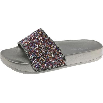 BEPPI Chanclas De Mujer Chinelo Pala Silver Talla 37 BEPPI Chanclas De Mujer Chinelo Pala Silver Talla 37