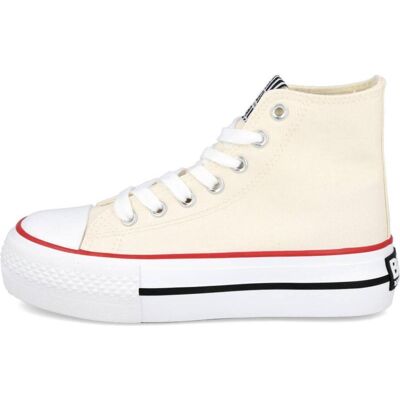 CONGUITOS Bjsh527060: Zapatillas Altas Lona Blancas Basic Blanco Talla 36 CONGUITOS Bjsh527060: Zapatillas Altas Lona Blancas Basic Blanco Talla 36