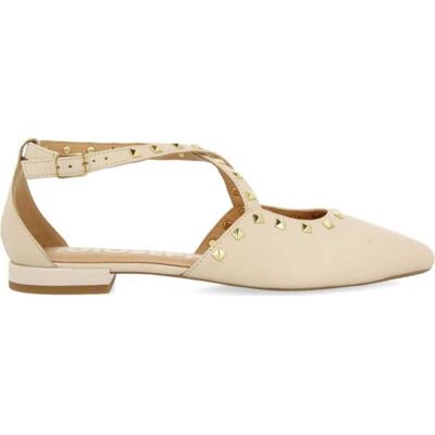 GIOSEPPO Sandalias De Mujer 72277-Garcon Bailarinas De Piel Color Off-White Con Punta Fi Beige Talla 38 GIOSEPPO Sandalias De Mujer 72277-Garcon Bailarinas De Piel Color Off-White Con Punta Fi Beige Talla 38
