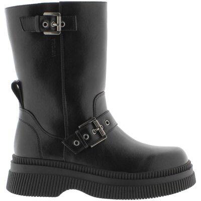 VICTORIA Botas Dublin 1301106 Con Hebillas Efecto Piel Negro Negro Talla 37 VICTORIA Botas Dublin 1301106 Con Hebillas Efecto Piel Negro Negro Talla 37