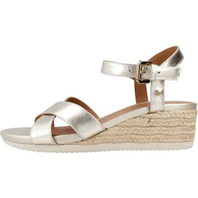 Geox Sandalias De Mujer Sandalias Mujer Modelo D Ischia Corda Color Oro C2012 Talla 40 Geox Sandalias De Mujer Sandalias Mujer Modelo D Ischia Corda Color Oro C2012 Talla 40