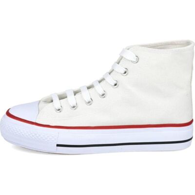 L&R SHOES Deportivas De Mujer Lr Shoes Mdh-9 Zapatillas Altas De Lona Con Plataforma Blanco Talla 36 L&R SHOES Deportivas De Mujer Lr Shoes Mdh-9 Zapatillas Altas De Lona Con Plataforma Blanco Talla 36