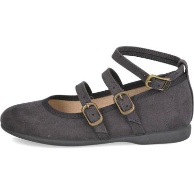 BATILAS Zapatos De Niña 104-050 Merceditas Con Hebillas De Nina Gris Talla 24 BATILAS Zapatos De Niña 104-050 Merceditas Con Hebillas De Nina Gris Talla 24