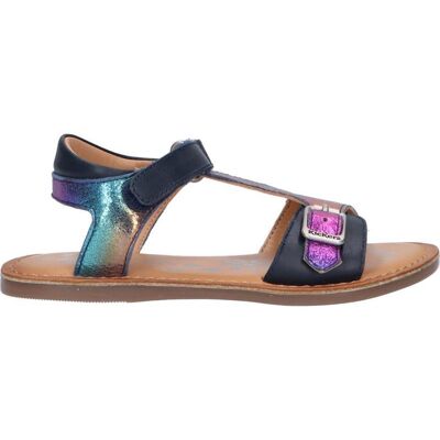 Kickers Sandalias De Niña 784457-30 Diazz Cow 51 Bleu Fonce Metallise Talla 22 Kickers Sandalias De Niña 784457-30 Diazz Cow 51 Bleu Fonce Metallise Talla 22