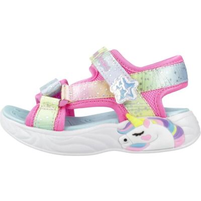Skechers Sandalias Niña Unicornio 302682n Rosa Multicolor Pkmt Talla 21 Skechers Sandalias Niña Unicornio 302682n Rosa Multicolor Pkmt Talla 21