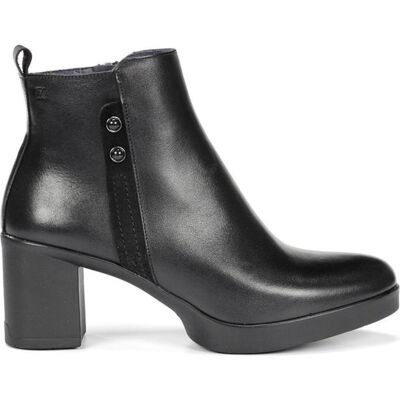 FLUCHOS Botines Dorking 080-D9423 De Piel Con Tacón Para Mujer Negro Talla 37 FLUCHOS Botines Dorking 080-D9423 De Piel Con Tacón Para Mujer Negro Talla 37