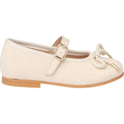 ANGELITOS Bailarinas De Niña Bailarinas 1557 Bailarina Lino Hebilla Beige Talla 28 ANGELITOS Bailarinas De Niña Bailarinas 1557 Bailarina Lino Hebilla Beige Talla 28
