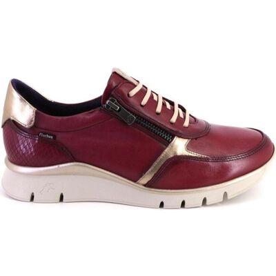 FLUCHOS Deportivas De Mujer F2070 Zapatillas Casual De Mujer Cuero Piel Burdeos Talla 41 FLUCHOS Deportivas De Mujer F2070 Zapatillas Casual De Mujer Cuero Piel Burdeos Talla 41
