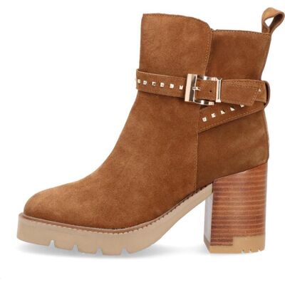 ALMA EN PENA Botines De Mujer Botin Tachuelas Camel Talla 39 ALMA EN PENA Botines De Mujer Botin Tachuelas Camel Talla 39
