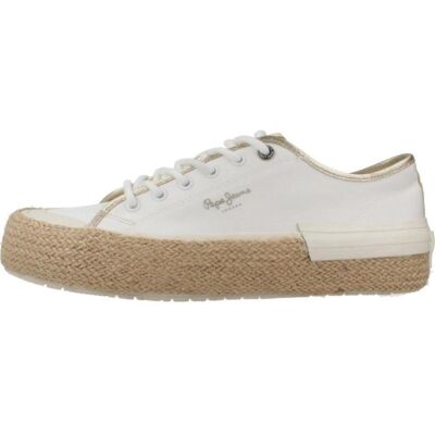 Pepe Jeans Deportivas De Mujer Zapatillas Mujer Modelo Samoi Mix Color Blanco 800wht Talla 39,5 Pepe Jeans Deportivas De Mujer Zapatillas Mujer Modelo Samoi Mix Color Blanco 800wht Talla 39,5