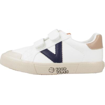 VICTORIA Tribu Tiras Blancas Efecto Piel Con Logo V Marino Y Talón Beige - Ref. 1065179 Marino Talla 34 VICTORIA Tribu Tiras Blancas Efecto Piel Con Logo V Marino Y Talón Beige - Ref. 1065179 Marino Talla 34