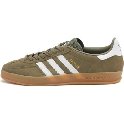 Adidas Deportivas De Hombre Gazelle Indoor Jq0174 Olive Strata - Cloud White - Gold Meta Sage Green Talla 46 Adidas Deportivas De Hombre Gazelle Indoor Jq0174 Olive Strata - Cloud White - Gold Meta Sage Green Talla 46