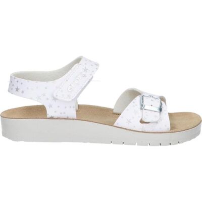 Geox Sandalias J S Costarei J15eab 00004 C1000 Blancas White Talla 34 Geox Sandalias J S Costarei J15eab 00004 C1000 Blancas White Talla 34