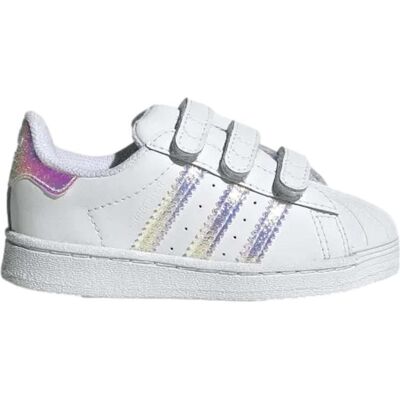 Adidas Deportivas De Niña Y Niño Modelo Superstar Cf I Para Kids Blanco Talla 21 Adidas Deportivas De Niña Y Niño Modelo Superstar Cf I Para Kids Blanco Talla 21