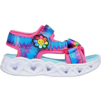 Skechers Sandalias De Niña Heart Lights Multicolor Para Talla 21 Skechers Sandalias De Niña Heart Lights Multicolor Para Talla 21