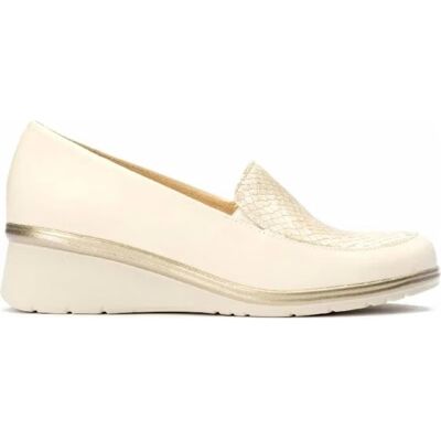 PITILLOS Bailarinas De Mujer - Mocasin Piel Pala Serpiente Crema-Oro Talla 37 PITILLOS Bailarinas De Mujer - Mocasin Piel Pala Serpiente Crema-Oro Talla 37