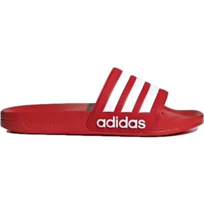 Adidas Chanclas Adilette Shower Rojo Con 3 Bandas Talla 47 Adidas Chanclas Adilette Shower Rojo Con 3 Bandas Talla 47