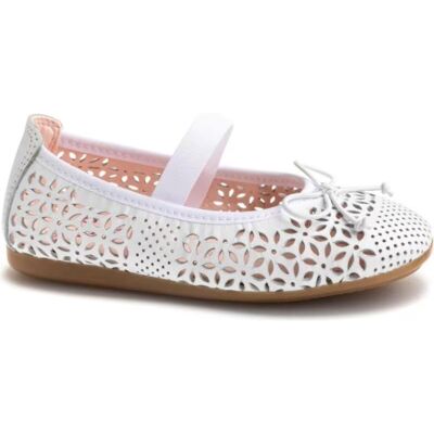 PABLOSKY Merceditas De Piel Blanca Con Lazo Modelo 358100 Blanco Talla 26 PABLOSKY Merceditas De Piel Blanca Con Lazo Modelo 358100 Blanco Talla 26