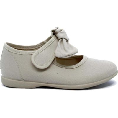 BATILAS Bailarinas De Niña Manoletinas Para Ninas En Color Beige Talla 25 BATILAS Bailarinas De Niña Manoletinas Para Ninas En Color Beige Talla 25