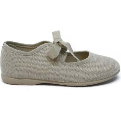 BATILAS Bailarinas De Niña Manoletinas Para Ninas En Color Beige Talla 36 BATILAS Bailarinas De Niña Manoletinas Para Ninas En Color Beige Talla 36