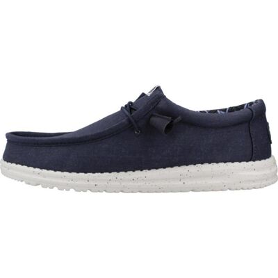 HEY DUDE Zapatos De Hombre Zapatillas Wally Canvas Navy Talla 41,5 HEY DUDE Zapatos De Hombre Zapatillas Wally Canvas Navy Talla 41,5