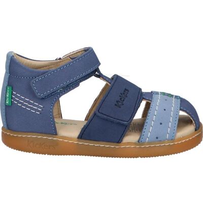 Kickers Sandalias De Niño 1201380-10-0 Kick Bazar Cow Nubuck 53 Bleu Tricolore Talla 26 Kickers Sandalias De Niño 1201380-10-0 Kick Bazar Cow Nubuck 53 Bleu Tricolore Talla 26