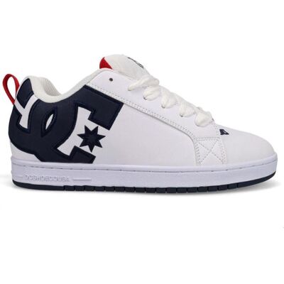 DC Shoes Zapatilla Court Graffik Shoe White Navy Red Multicolor Talla 41 DC Shoes Zapatilla Court Graffik Shoe White Navy Red Multicolor Talla 41