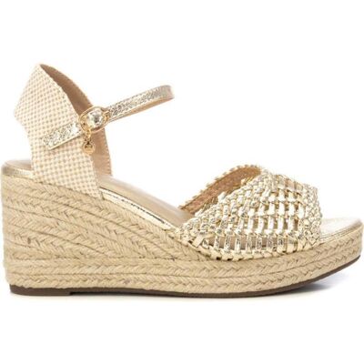 XTI Sandalias De Mujer Cunas Mujer 143975 Oro Dorado Talla 36 XTI Sandalias De Mujer Cunas Mujer 143975 Oro Dorado Talla 36