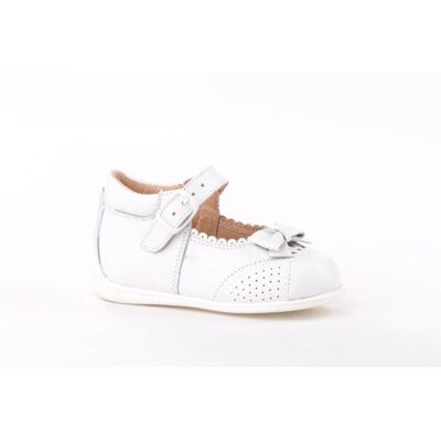 ANGELITOS Bailarinas De Niña Mercedita Piel 615 Blanco Talla 18 ANGELITOS Bailarinas De Niña Mercedita Piel 615 Blanco Talla 18