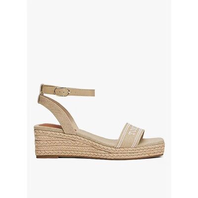 Tommy Hilfiger Sandalias De Mujer Espad Mid Wedge Beige Talla 40 Tommy Hilfiger Sandalias De Mujer Espad Mid Wedge Beige Talla 40