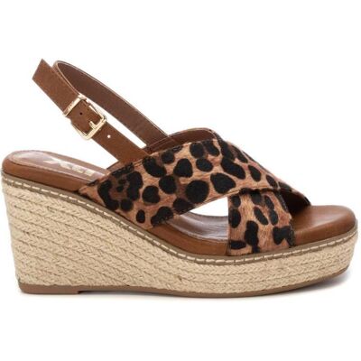 XTI Sandalias De Mujer Sandalias Cuña Con Estampado De Leopardo Para Mujer Camel Talla 36 XTI Sandalias De Mujer Sandalias Cuña Con Estampado De Leopardo Para Mujer Camel Talla 36