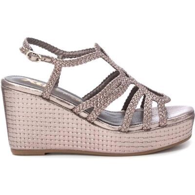 XTI Sandalias De Mujer 144056 De Cuña Para En Color Plomo Talla 36 XTI Sandalias De Mujer 144056 De Cuña Para En Color Plomo Talla 36