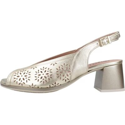 PITILLOS Sandalia Slingback 10532 Oro Con Perforado Y Tacón Bloque Varios Colores Talla 37 PITILLOS Sandalia Slingback 10532 Oro Con Perforado Y Tacón Bloque Varios Colores Talla 37