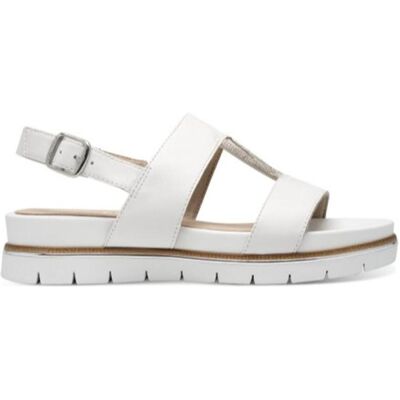 TAMARIS Sandalias De Mujer 88709 Piel Blanca Blanco Talla 40 TAMARIS Sandalias De Mujer 88709 Piel Blanca Blanco Talla 40