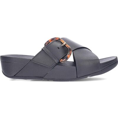 FITFLOP Sandalias De Mujer Sandalias Lulu Resin Je8 Allblack Talla 36 FITFLOP Sandalias De Mujer Sandalias Lulu Resin Je8 Allblack Talla 36