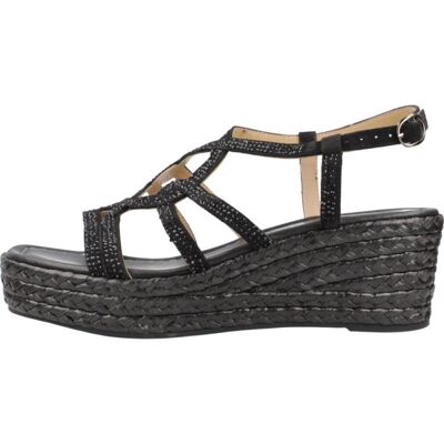 ALMA EN PENA Sandalias Cuña V2551456 Suede Negro Black Talla 40,5 ALMA EN PENA Sandalias Cuña V2551456 Suede Negro Black Talla 40,5