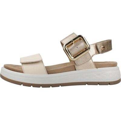 FLUCHOS Sandalias Mujer Modelo F2166 Color Oro Platino Talla 39,5 FLUCHOS Sandalias Mujer Modelo F2166 Color Oro Platino Talla 39,5