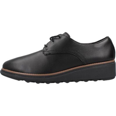 Clarks Bluchers Sharon Rae De Piel Negra Para Mujer Black Talla 36 Clarks Bluchers Sharon Rae De Piel Negra Para Mujer Black Talla 36