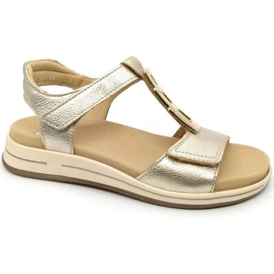 ARA Sandalias De Mujer 12-34804 Color Platino Gold Talla 43 ARA Sandalias De Mujer 12-34804 Color Platino Gold Talla 43