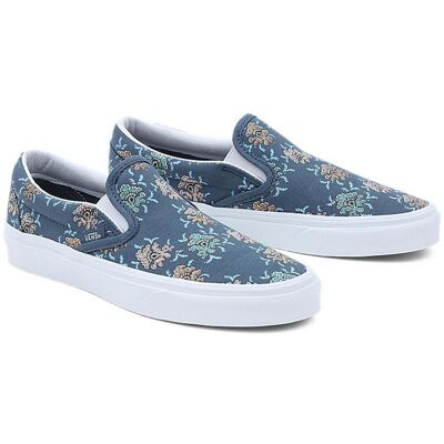 Vans Mocasines Old Skool Con Diseño Floral Azul Para Hombre Talla Medium Vans Mocasines Old Skool Con Diseño Floral Azul Para Hombre Talla Medium