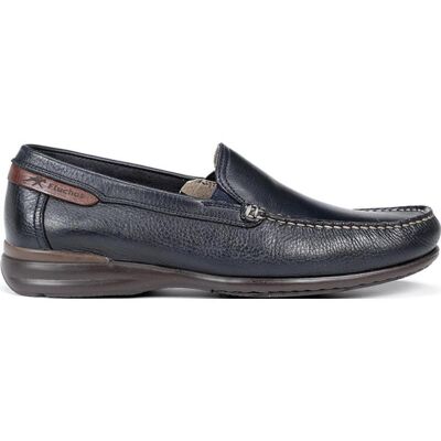 FLUCHOS Mocasines Orion De Piel Para Hombre En Azul Marino Azul Talla 44 FLUCHOS Mocasines Orion De Piel Para Hombre En Azul Marino Azul Talla 44