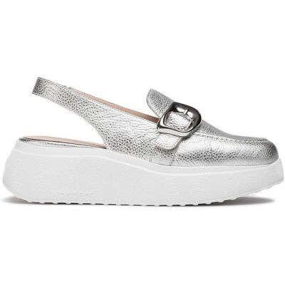 WONDERS Mocasin Destalonado Acalia A-3624 Plata Talla 36 WONDERS Mocasin Destalonado Acalia A-3624 Plata Talla 36