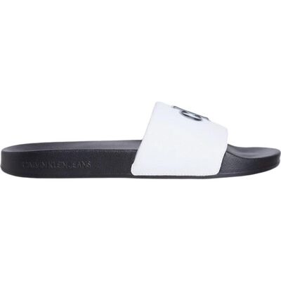 Calvin Klein Slide Jelly Mono Pu Blanco Talla 43 Calvin Klein Slide Jelly Mono Pu Blanco Talla 43