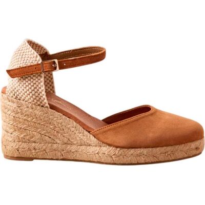 KESLEM Alpargata Con Cuna De Yute Para Mujer En Color Cuero Talla 35 KESLEM Alpargata Con Cuna De Yute Para Mujer En Color Cuero Talla 35