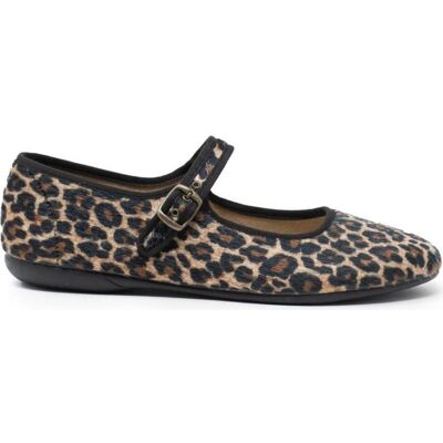 BATILAS Mercedita Hebilla Leopardo Camel Talla 36 BATILAS Mercedita Hebilla Leopardo Camel Talla 36