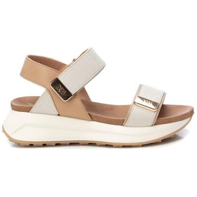 XTI Sandalias Plataforma Con Cierre De Velcro Beige Talla 36,5 XTI Sandalias Plataforma Con Cierre De Velcro Beige Talla 36,5