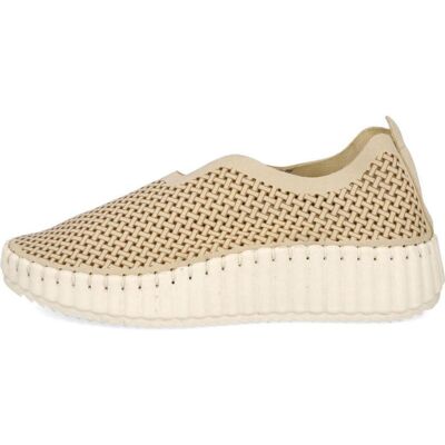 L&R SHOES Mocasines Planos Perforados Ad-5083 Beige Beige Talla 36 L&R SHOES Mocasines Planos Perforados Ad-5083 Beige Beige Talla 36