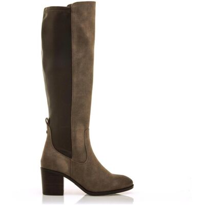 MTNG Botas Altas 55251 Marrón Con Caña Elástica Y Tacón Bloque Marrón Talla 37 MTNG Botas Altas 55251 Marrón Con Caña Elástica Y Tacón Bloque Marrón Talla 37